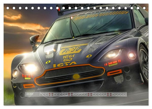 Produktbild: Fantasievolle Rennautos - Im Rausch der Geschwindigkeit (Tischkalender 2026 DIN A5 quer), CALVENDO Monatskalender