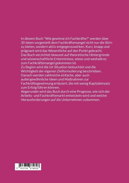 Produktbild: Wie gewinne ich Fachkr&auml;fte?