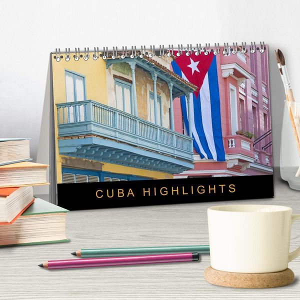Produktbild: Cuba Highlights (Tischkalender 2026 DIN A5 quer), CALVENDO Monatskalender