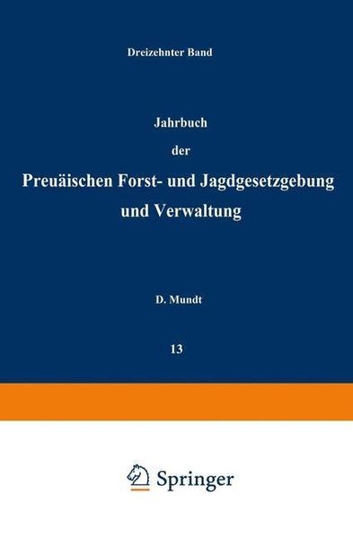 Produktbild: Jahrbuch der Preu&szlig;ischen forst- und Jagdgesetzgebung und Verwaltung