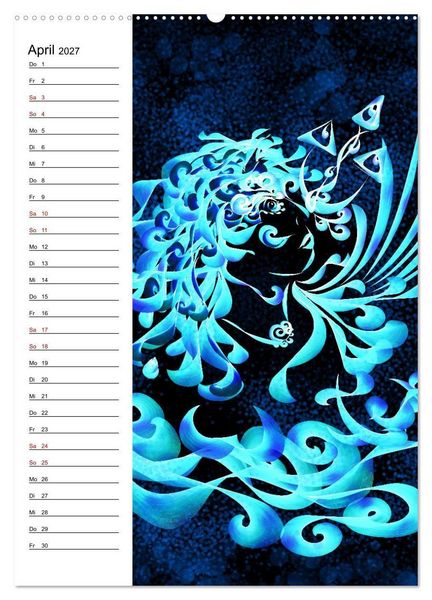 Produktbild: Textile Gewebekunst (Wandkalender 2027 DIN A2 hoch), CALVENDO Monatskalender