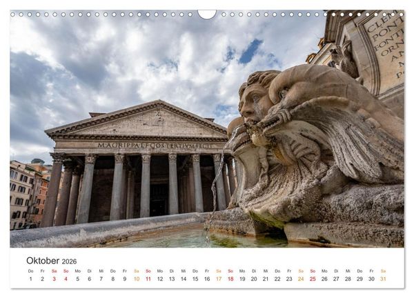 Produktbild: Rom &ndash; Geschichte, Glanz und Gassen (Wandkalender 2026 DIN A3 quer), CALVENDO Monatskalender