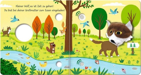 Produktbild: Mein Fingerpuppen-Soundbuch - Kleiner Wolf im Wald