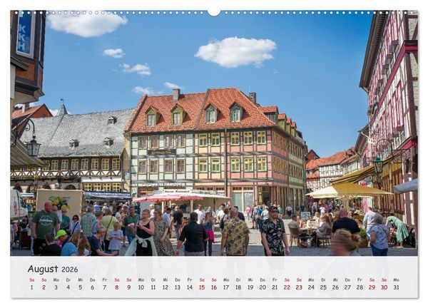 Produktbild: Wernigerode - Historische Fachwerkstadt am Harz (hochwertiger Premium Wandkalender 2026 DIN A2 quer), Kunstdruck in Hochglanz