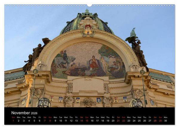 Produktbild: Walking around Prague (High Quality Premium Wall Calendar 2026 DIN A2 landscape),CALVENDO 12 Month Wall Calendar