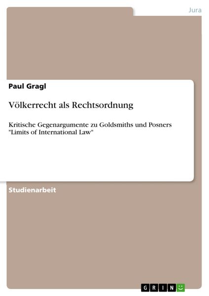 Produktbild: V&ouml;lkerrecht als Rechtsordnung