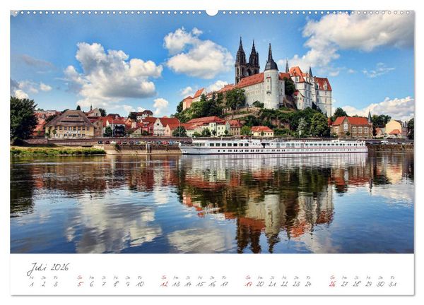 Produktbild: Die Elbe Impressionen (hochwertiger Premium Wandkalender 2026 DIN A2 quer), Kunstdruck in Hochglanz