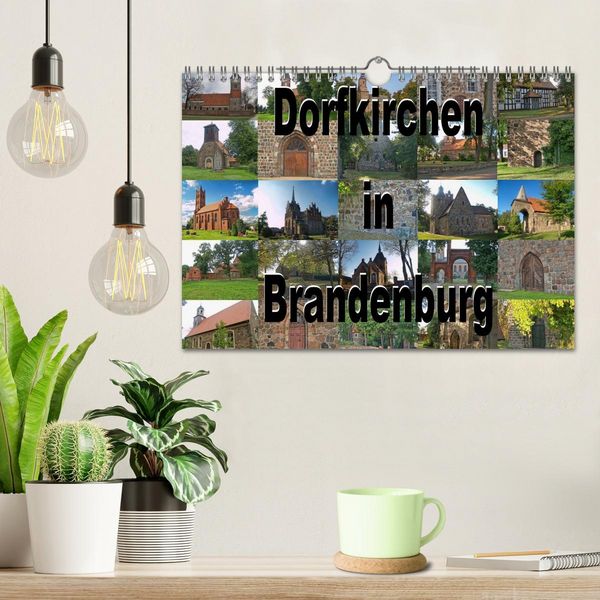 Produktbild: Dorfkirchen in Brandenburg (Wandkalender 2026 DIN A4 quer), CALVENDO Monatskalender