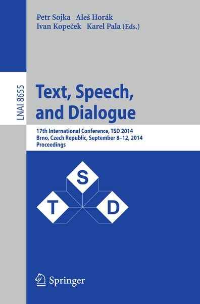 Produktbild: Text, Speech and Dialogue