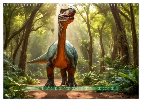 Produktbild: Un voyage vers le pass&eacute; - D&eacute;couverte de la faune (Calendrier mural 2026 DIN A3 vertical), CALVENDO calendrier mensuel