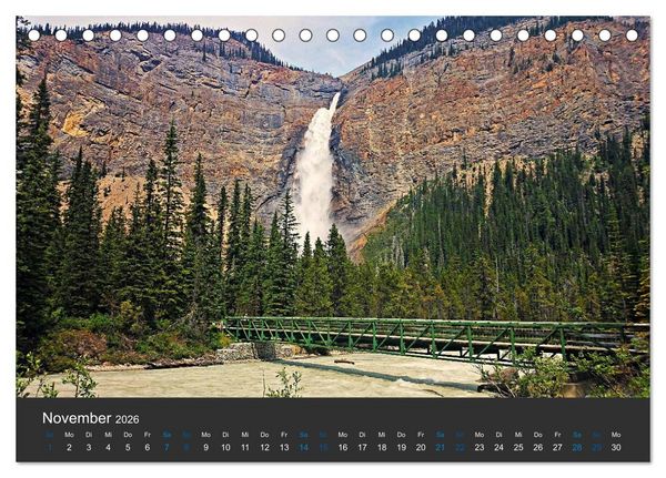 Produktbild: Der weite Westen Kanadas - Banff und Yoho National Park (Tischkalender 2026 DIN A5 quer), CALVENDO Monatskalender