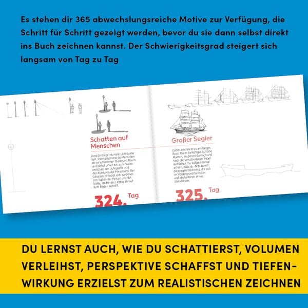 Produktbild: 365 Zeichenmotive f&uuml;r jeden Tag