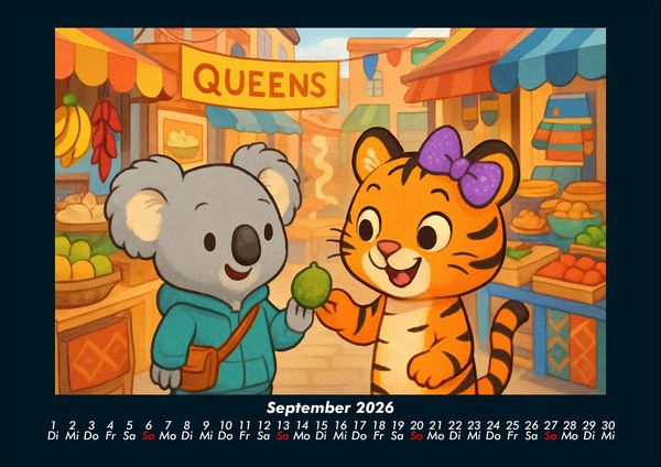 Produktbild: Kiki & Tina - Ein Jahr in New York 2026 Fotokalender DIN A4