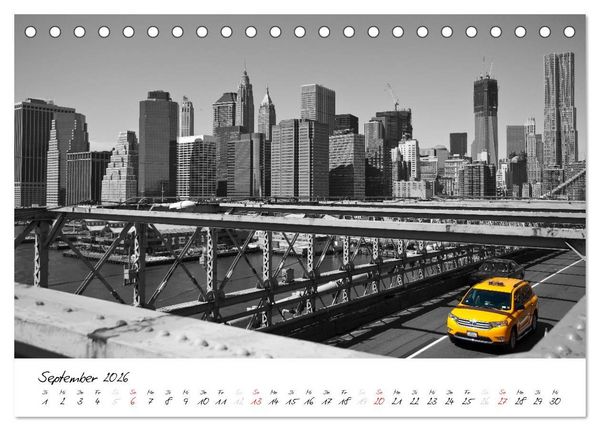 Produktbild: New York &ndash; The Big Apple (Tischkalender 2026 DIN A5 quer), CALVENDO Monatskalender