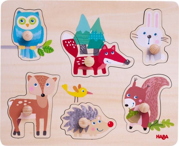 Produktbild: Greifpuzzle Waldtiere