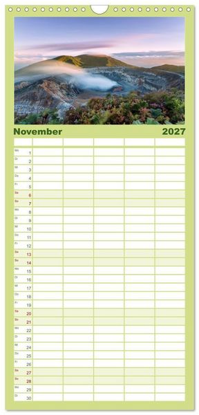 Produktbild: Familienplaner 2027 - Magische Natur - Unsere sch&ouml;ne Welt mit 5 Spalten (Wandkalender, 21 x 45 cm) CALVENDO