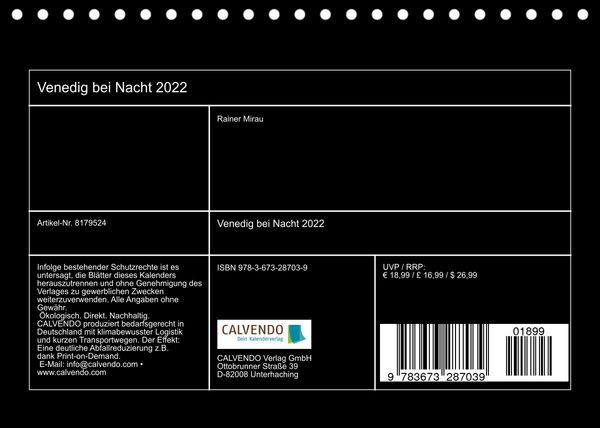 Produktbild: Venedig bei Nacht 2022 (Tischkalender 2022 DIN A5 quer)