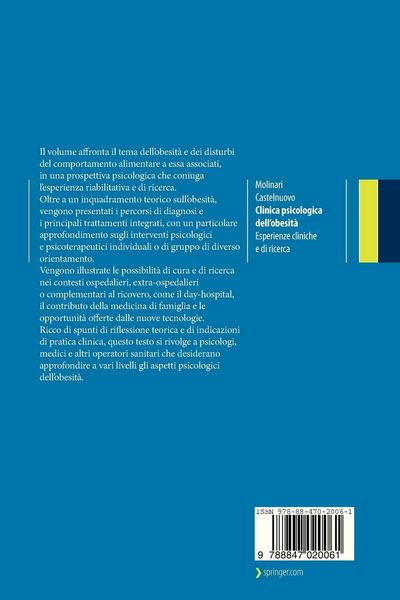 Produktbild: Clinica psicologica dell&rsquo;obesit&agrave;