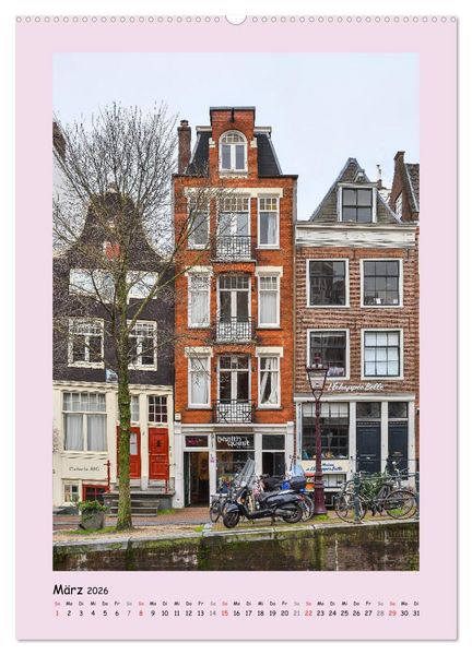 Produktbild: Amsterdam - Alles nur Fassade (hochwertiger Premium Wandkalender 2026 DIN A2 hoch), Kunstdruck in Hochglanz