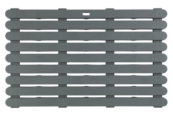 Produktbild: Badematte Mod. Indoor & Outdoor Grau, 50 x 80 cm, mit rutschhemmender Struktur
