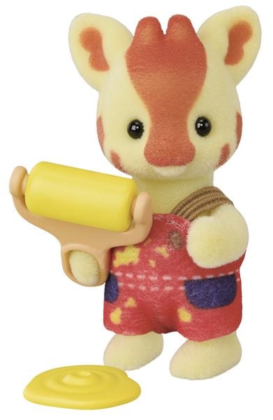 Produktbild: Sylvanian Families 5823 - Baustelle, Sammelfigur Baby Builders Series, 1 St&uuml;ck sortiert
