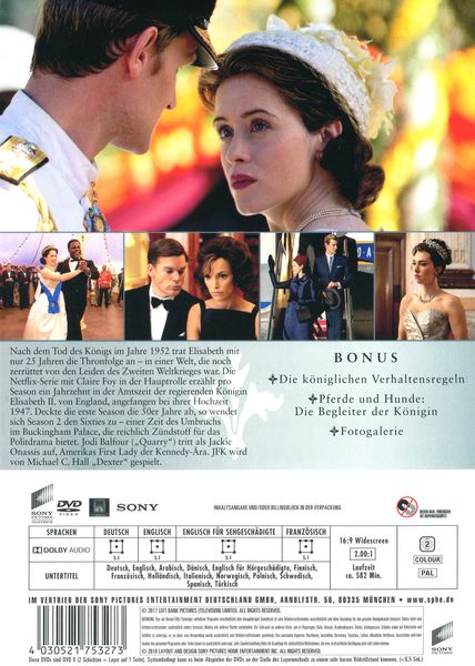 Produktbild: The Crown - Die komplette zweite Season [4 DVDs]