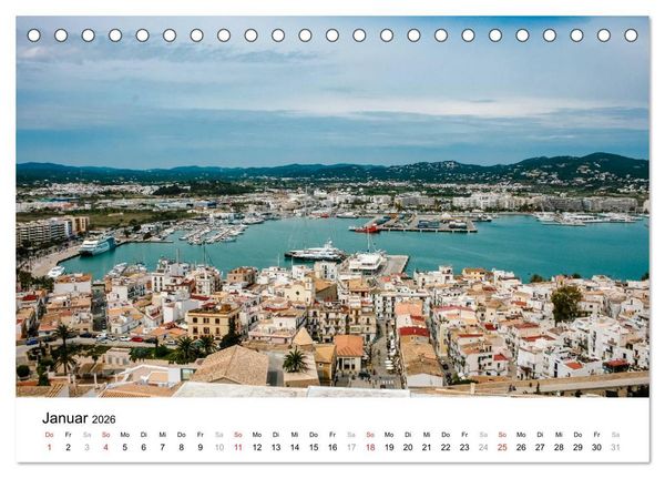 Produktbild: Ibiza & Formentera (Tischkalender 2026 DIN A5 quer), CALVENDO Monatskalender