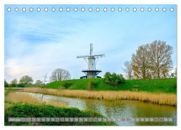Produktbild: Ein Blick auf Veere in Zeeland (Tischkalender 2026 DIN A5 quer), CALVENDO Monatskalender