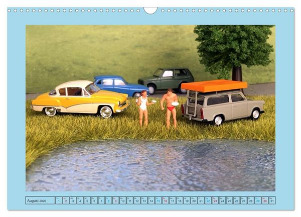 Produktbild: DDR Modellautos im Fokus (Wandkalender 2026 DIN A3 quer), CALVENDO Monatskalender
