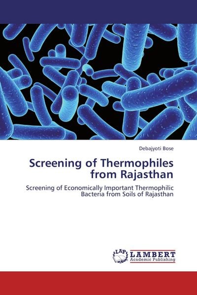 Produktbild: Screening of Thermophiles from Rajasthan