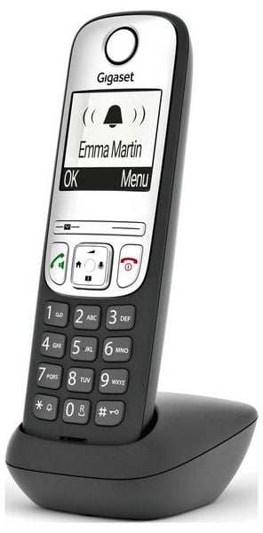 Produktbild: Gigaset A690HX DECT/GAP Schnurloses Telefon analog Freisprechen, f&uuml;r H&ouml;rger&auml;te kompatibel Schwarz