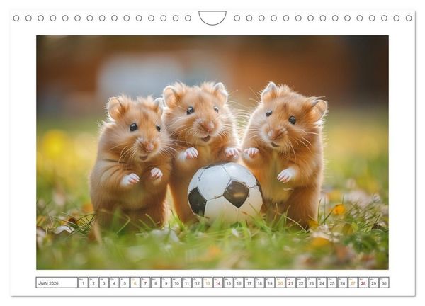 Produktbild: Lustige Hamster (Wandkalender 2026 DIN A4 quer), CALVENDO Monatskalender