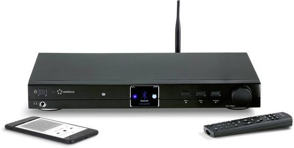 Renkforce RF-DAB-IR1700 Radio-Adapter DAB+, UKW, Internet WLAN, LAN,  Bluetooth®, DLNA, Internetradio DLNA-fähig Schwarz online bestellen