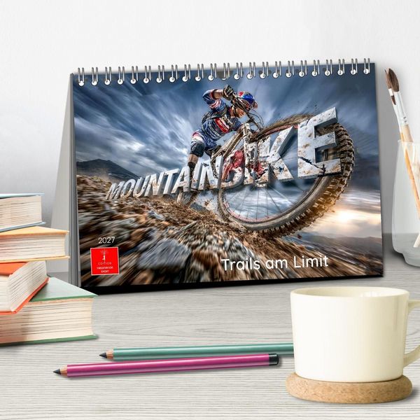 Produktbild: Mountainbike - Trails am Limit (Tischkalender 2027 DIN A5 quer), CALVENDO Monatskalender