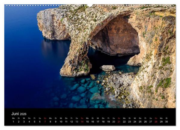 Produktbild: Maltesische Ansichten (hochwertiger Premium Wandkalender 2026 DIN A2 quer), Kunstdruck in Hochglanz