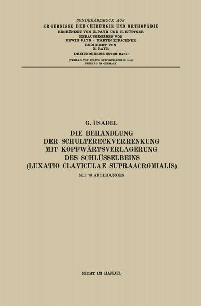 Produktbild: Die Behandlung der Schultereckverrenkung mit Kopfw&auml;rtsverlagerung des Schl&uuml;sselbeins (Luxatio Claviculae Supraacromialis)