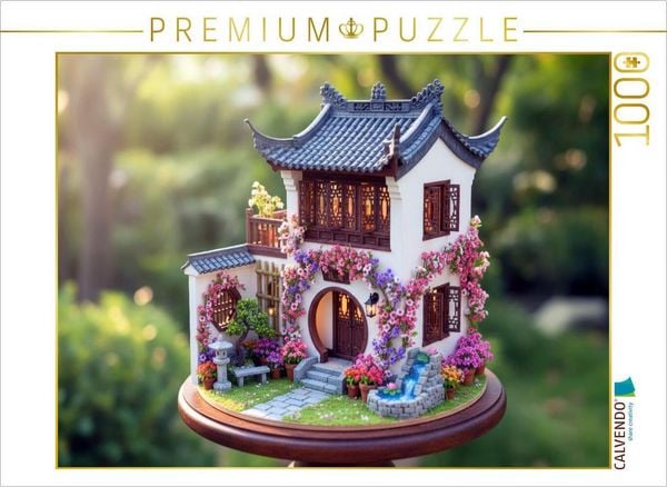CALVENDO Puzzle China - Architektur im Miniatur Stil | 1000 Teile Lege-Größe 64x48cm Foto-Puzzle für glückliche Stunden