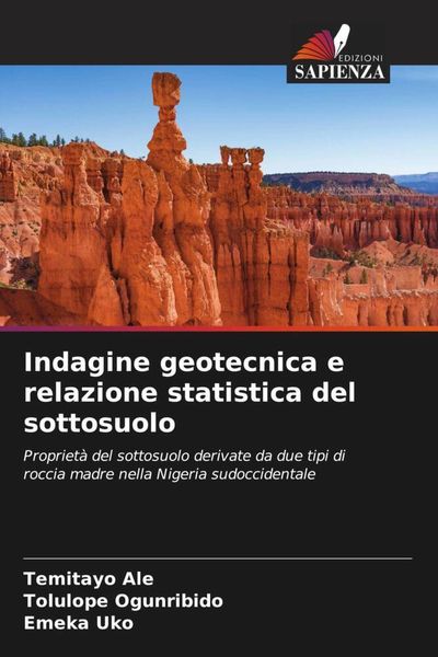 Produktbild: Indagine geotecnica e relazione statistica del sottosuolo