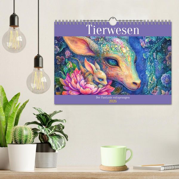 Produktbild: Tierwesen &ndash; Der Fantasie entsprungen (Wandkalender 2026 DIN A4 quer), CALVENDO Monatskalender