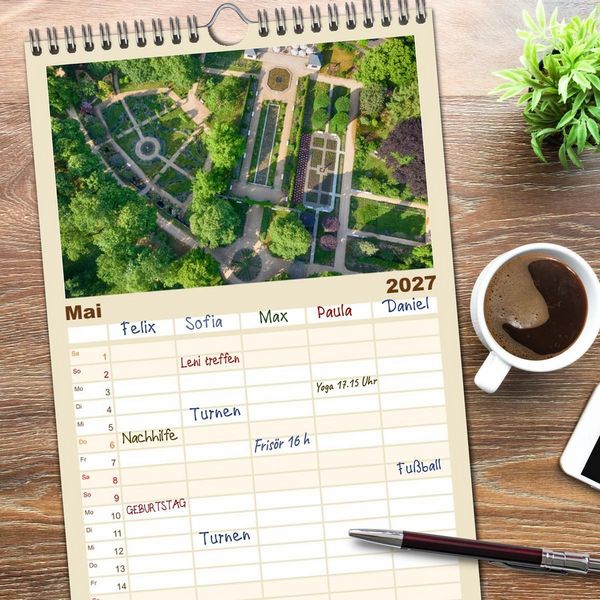 Produktbild: Familienplaner 2027 - Die Lausitz - Region im Wandel mit 5 Spalten (Wandkalender, 21 x 45 cm) CALVENDO