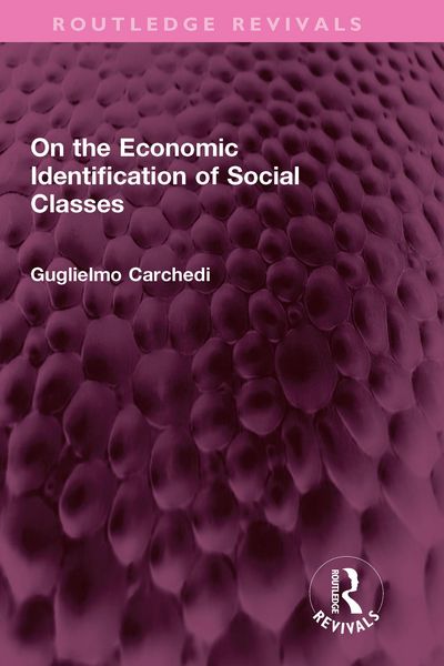 Produktbild: On the Economic Identification of Social Classes