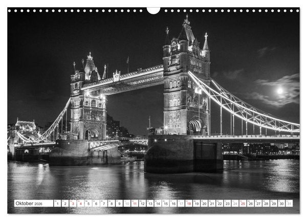 Produktbild: London Stadt an der Themse (Wandkalender 2026 DIN A3 quer), CALVENDO Monatskalender