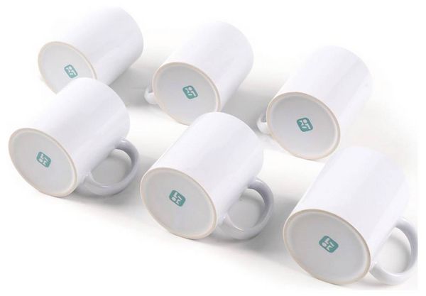 Produktbild: Loklik Sublimationstasse 6 St. Tasse Wei&szlig;