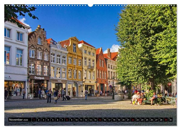 Produktbild: Stadtansichten Br&uuml;gge - das Venedig des Nordens (Wandkalender 2026 DIN A2 quer), CALVENDO Monatskalender