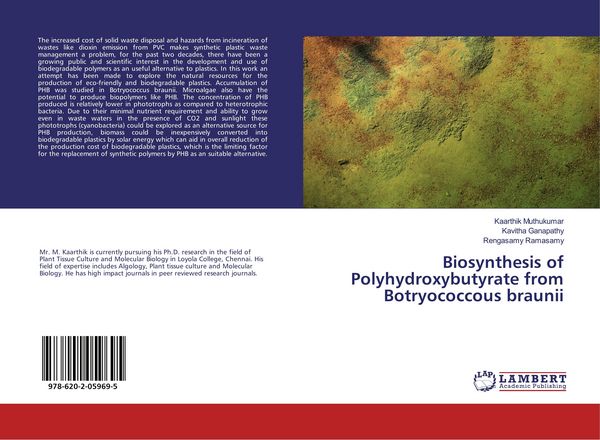 Produktbild: Biosynthesis of Polyhydroxybutyrate from Botryococcous braunii