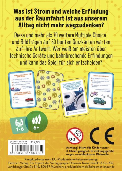 Produktbild: Das Quiz f&uuml;r kleine Forscher &ndash; Technik