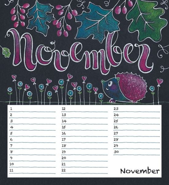 Produktbild: Geburtstagskalender Chalk Love