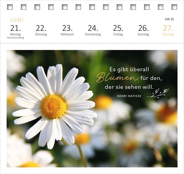 Produktbild: Postkartenkalender 365 Tage Sonne im Herzen 2027