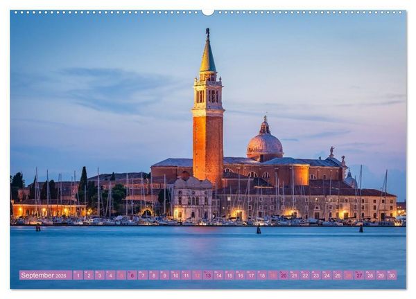Produktbild: Venedig - Magische Lagunenstadt (Wandkalender 2026 DIN A2 quer), CALVENDO Monatskalender