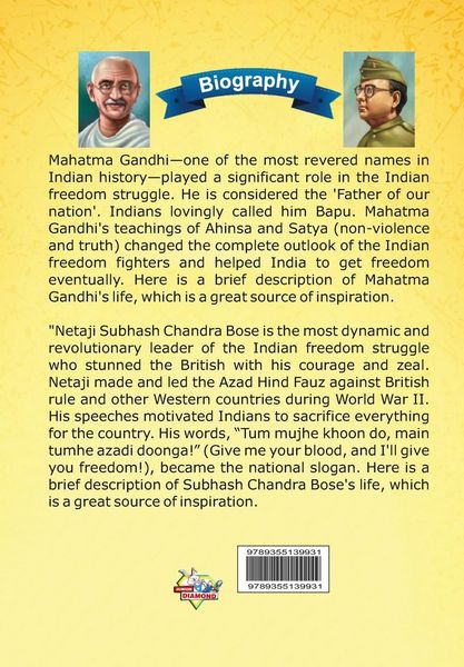 Produktbild: Biography of Mahatma Gandhi and Subhash Chandra Bose